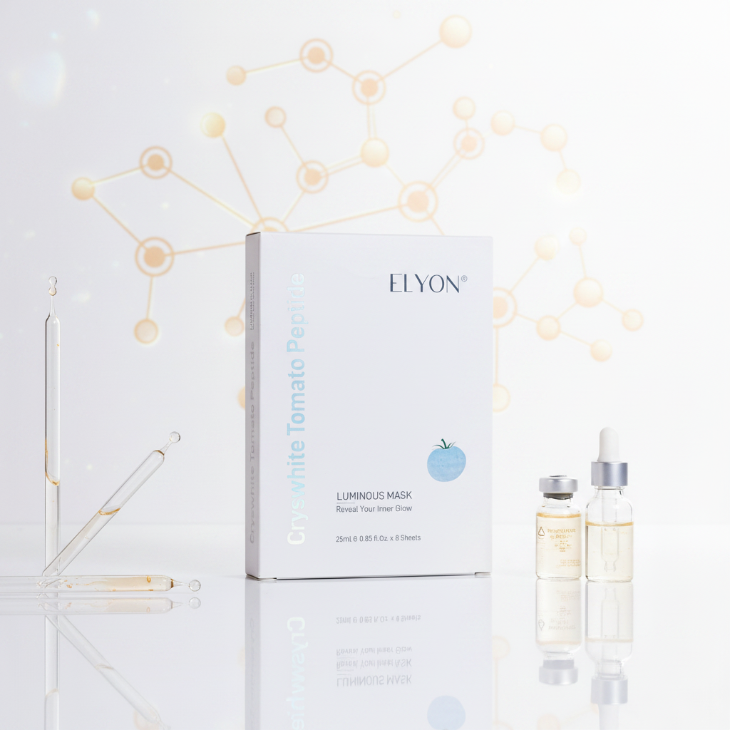 Cryswhite Tomato Peptide Mask boîte laboratoire lumineux