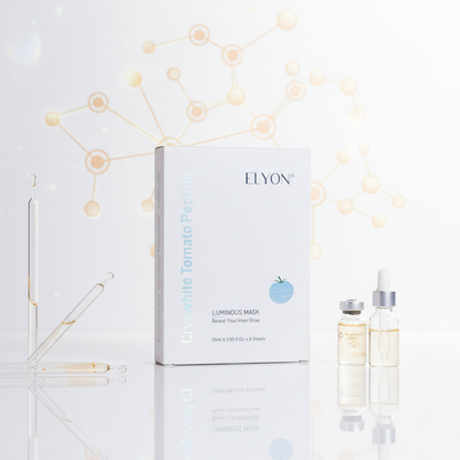 Cryswhite Tomato Peptide Mask boîte laboratoire lumineux