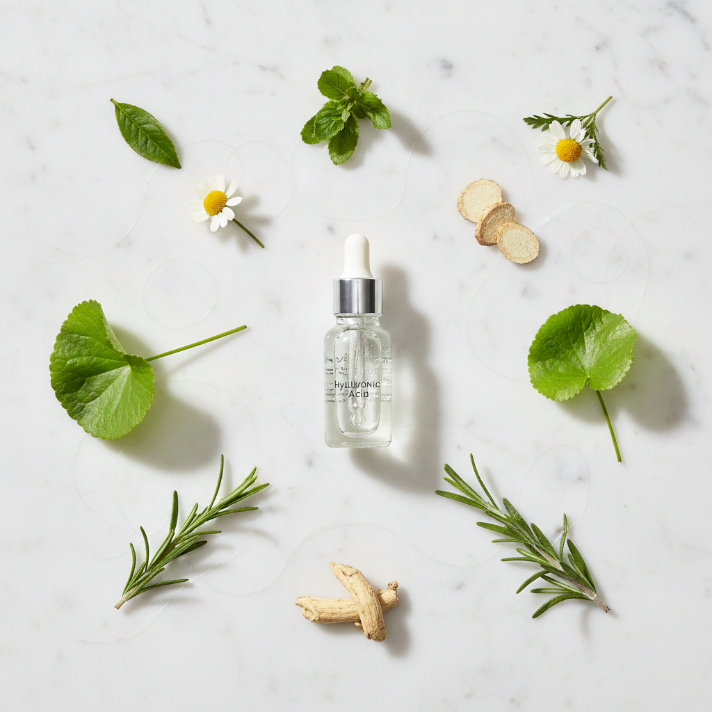 ELYON Hydra Lucent Essence – ingrédients actifs Acide Hyaluronique Centella Asiatica Complexe Botanique Séricine Soie