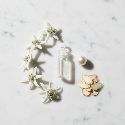 ELYON Setting Mist – ingrédients actifs Acide Hyaluronique Edelweiss Perle Hydrolysée Réglisse