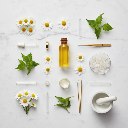 ELYON Moist & Calm Essence – ingrédients actifs Camomille Perilla Géranium Acide Succinique