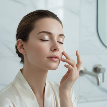 Femme regard lumineux cernes atténués ELYON Eye Cream contour des yeux rajeuni